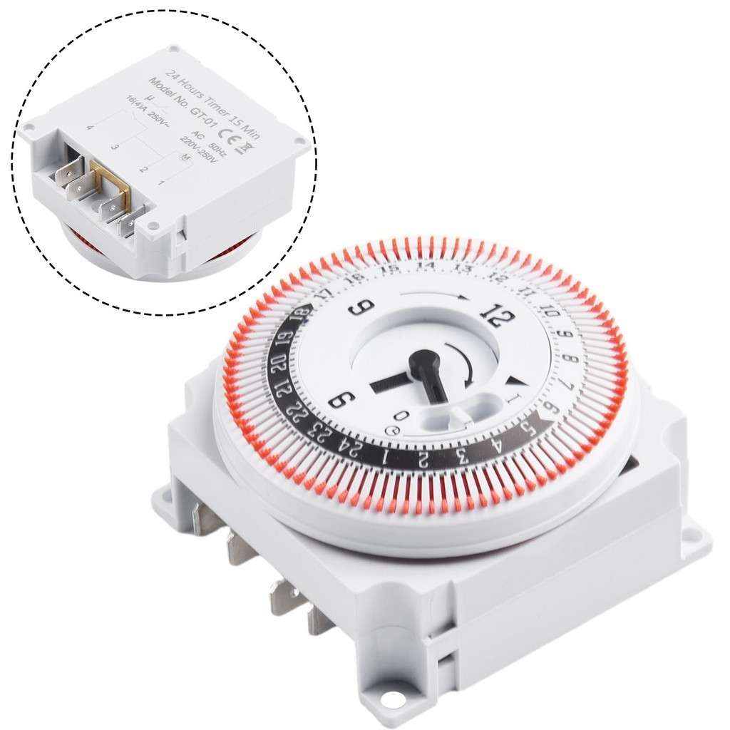 [HOT]Mechanical 24 Hours Timer Switch Industrial Timing Device Panel ...