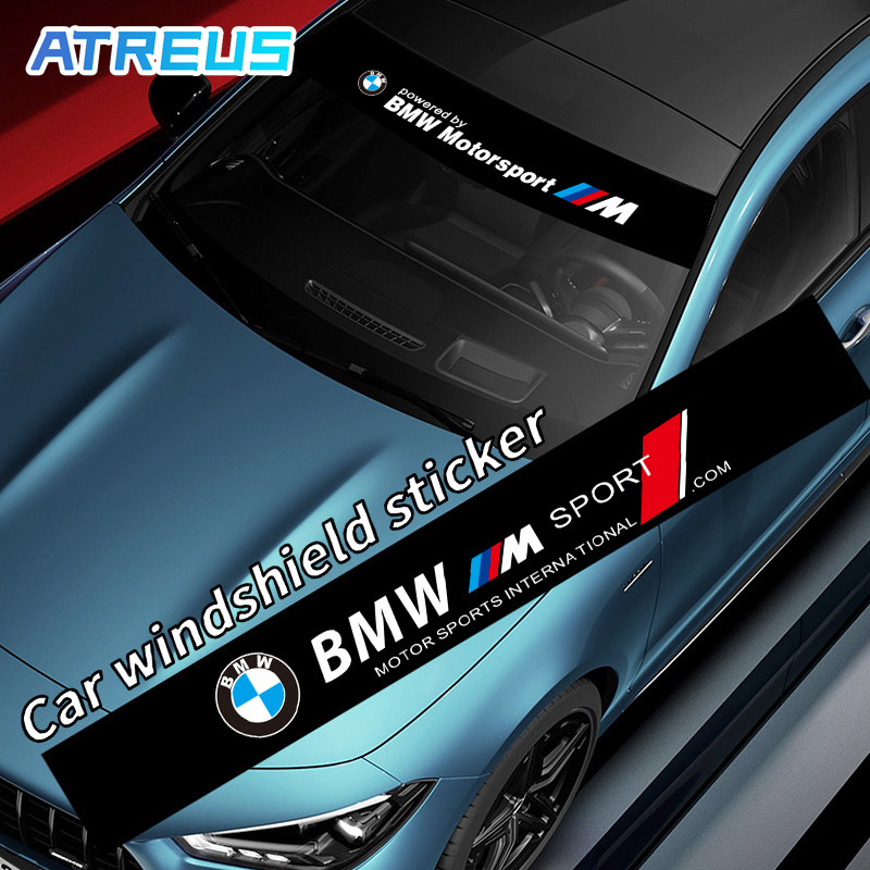 BMW Car Front Windscreen Sticker Windshield Stickers Car Front Window ...