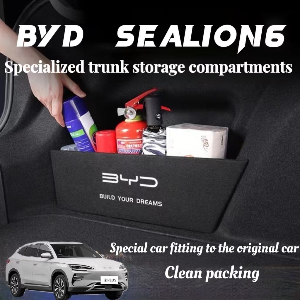 BYD SEALION 6 dmiInternal Car Accessory Trunk Partition Storage Box ...