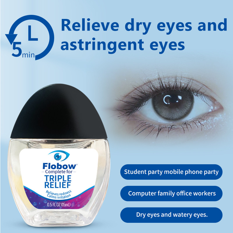 Flobow Eyedrops Blueberry Eye Drops Itchy Eyes/ Dry Eyes/ Eye Sore Rich ...