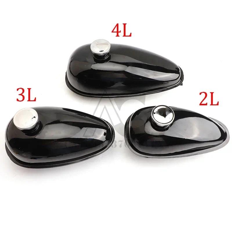 2L 3L 4L 2Stroke Black Gas Tank W/ Cap For 49CC 50CC 80CC 60cc Engine