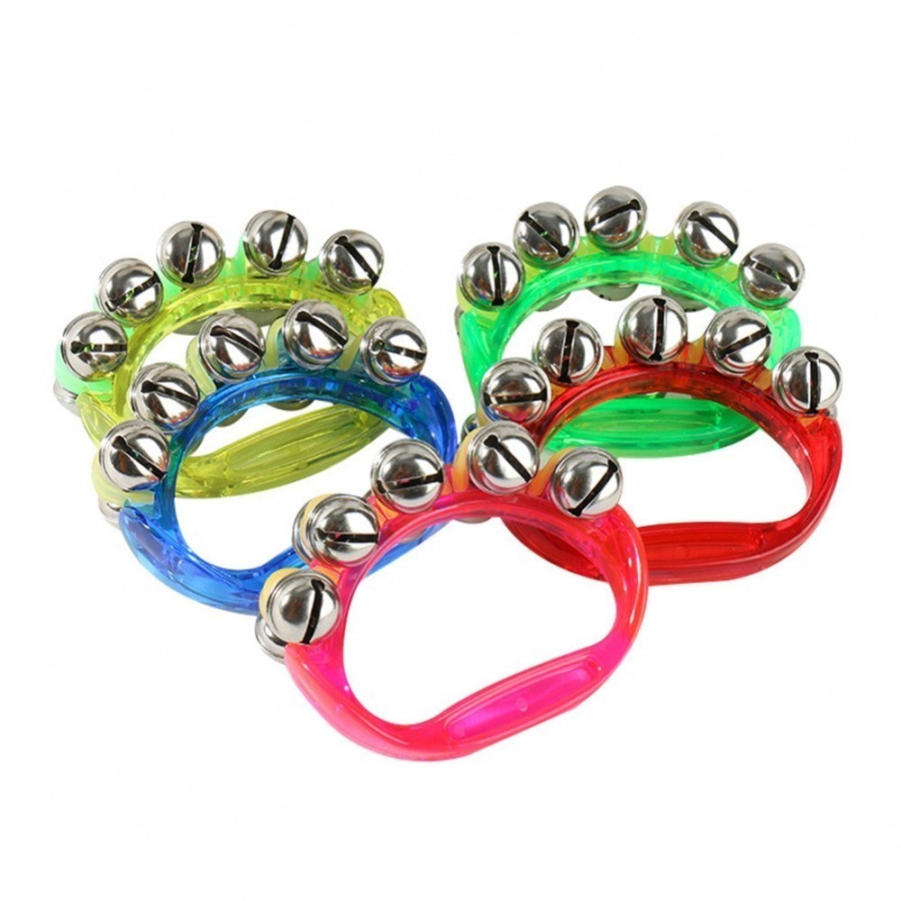Tambourine Jingle Shaker Musical Instrument Percussion Plastic+Metal 10 ...