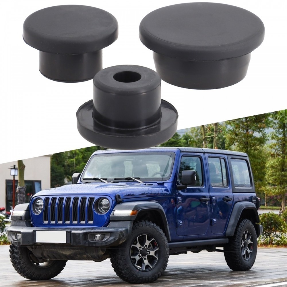 Jeep Wrangler JK 2007-2018 Tailgate Plug Set - Tire Carrier Delete "Tramp Stamp" Cover 12 thumbnail image