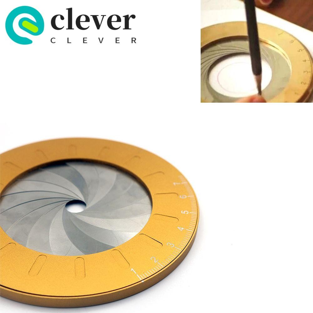 CLEVER Circle Drawing Ruler, Adjustable Geometric Stencil Plotting ...