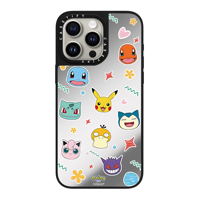 Mirror Case】Casetify Pokémon Custom Pattern shockproof Phone Case
