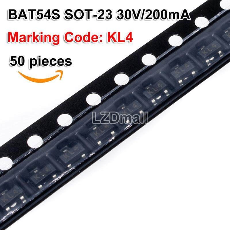 Nexperia BAT54 Schottky-Diode SMD SOT-23 – 30V 200mA, 50 Stück, RoHS & Halogenfrei