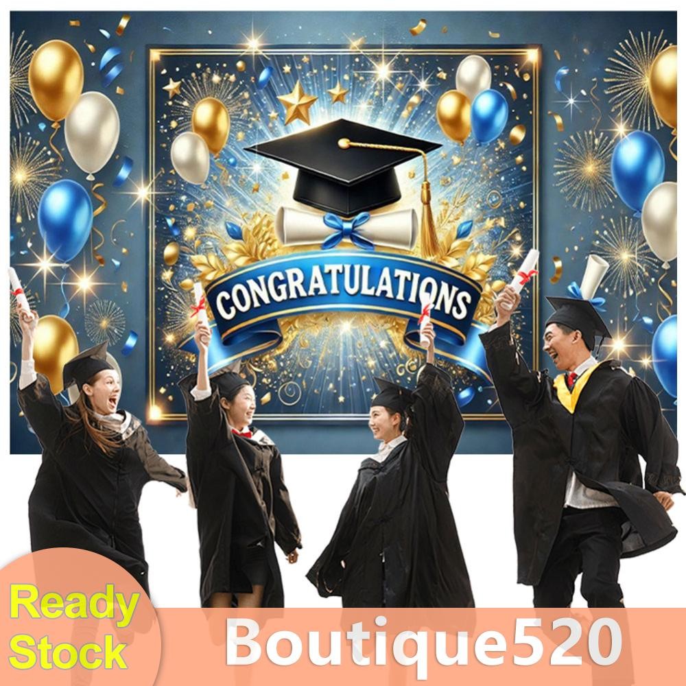 Congrats Grad Photography Background Cloth Photocall Backdrop Bachelor ...