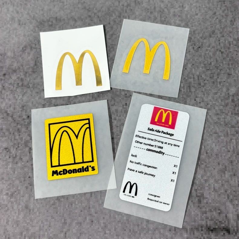 SGLink Car Sticker Reflective Car Sticker M Label McDonald's English ...