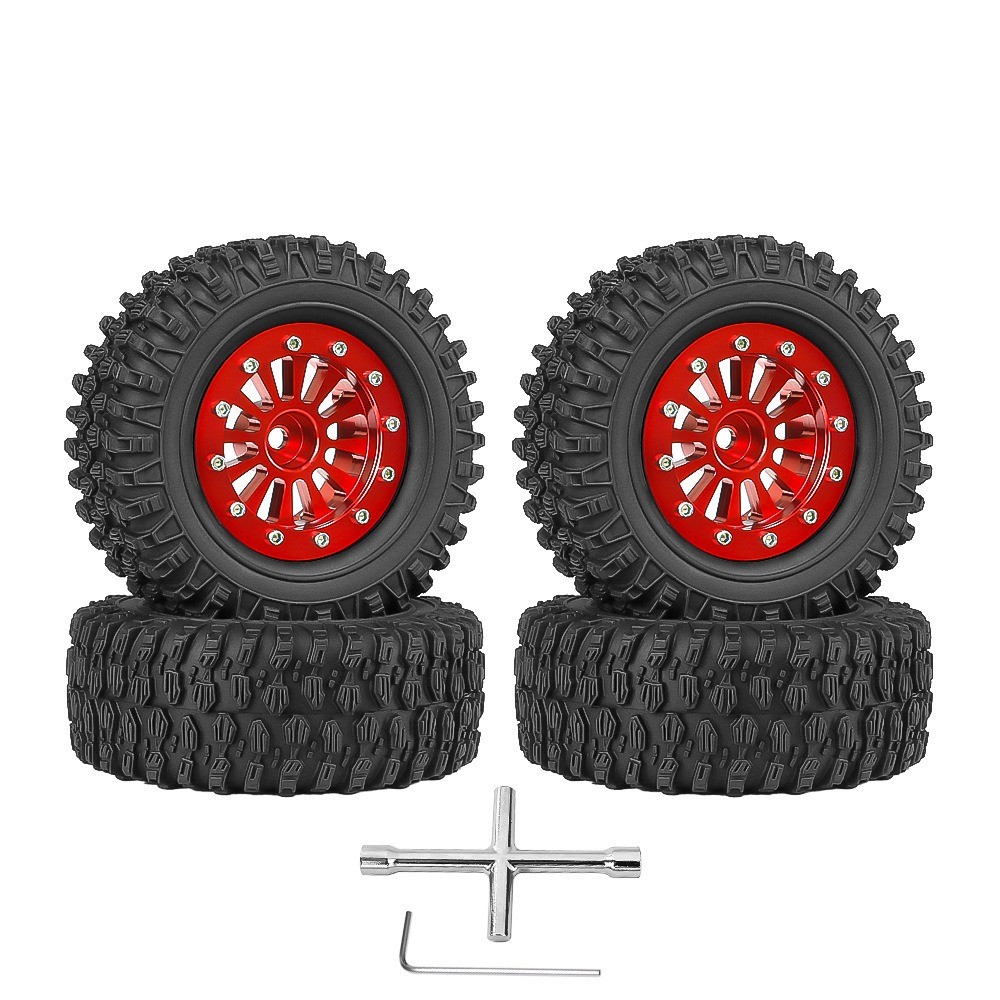 XAQRYQO Pneumatici per Auto RC per TRX4M per FCX24 SCX24 Pneumatici in