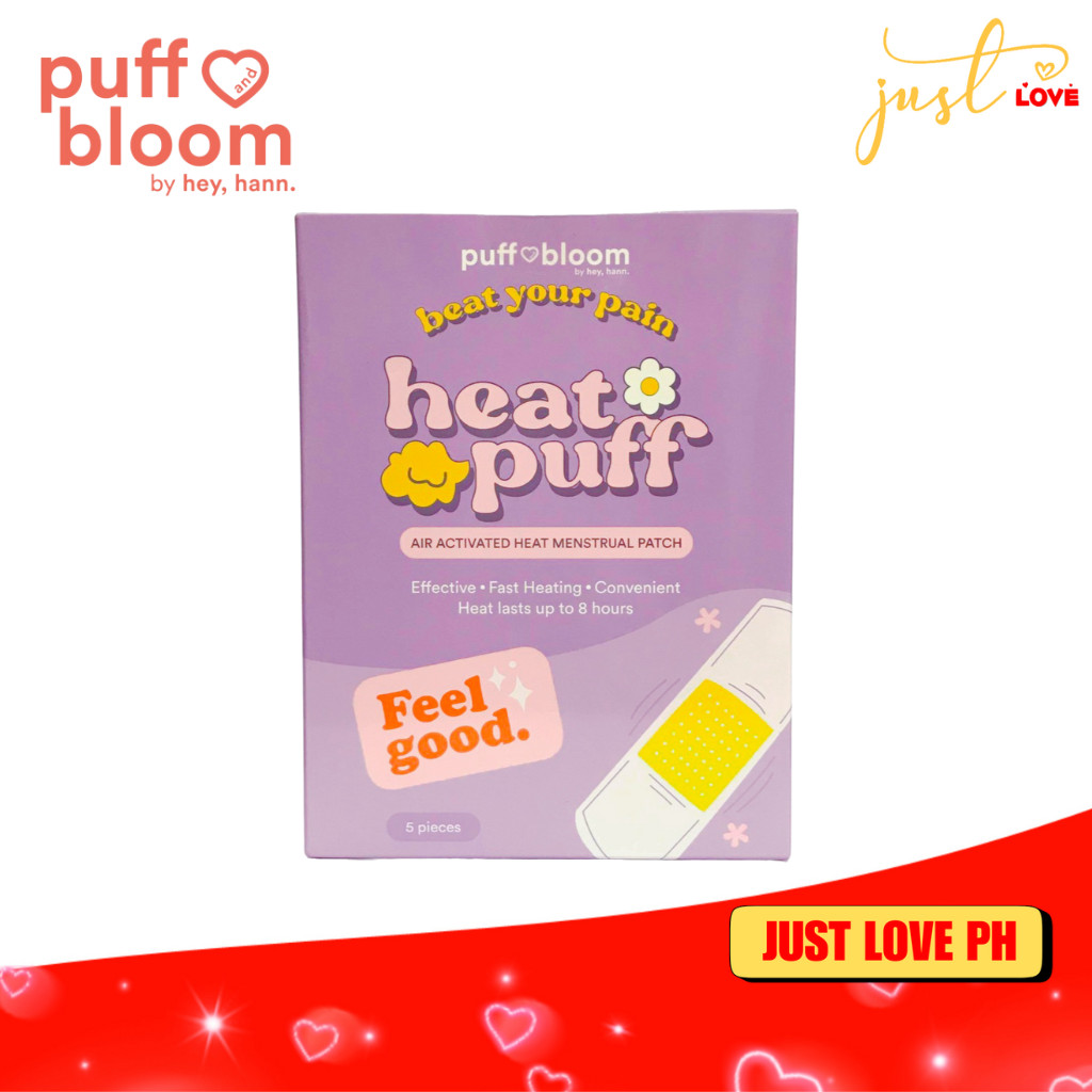 Puff & Bloom Heat Puff (Air Activated Heat Menstrual Patch) | Shopee ...
