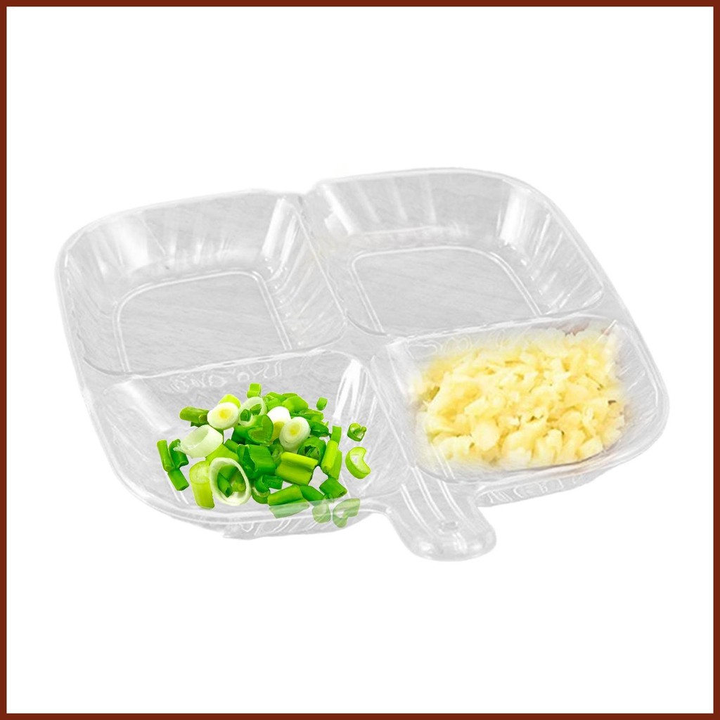 Sectioned Plates Four-Grid Food Plates With Dividers Household ...