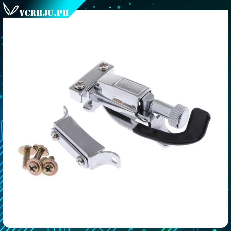 [vcrrju] Silver Solid Metal Strainer Throw Off End Screws Set for Snare