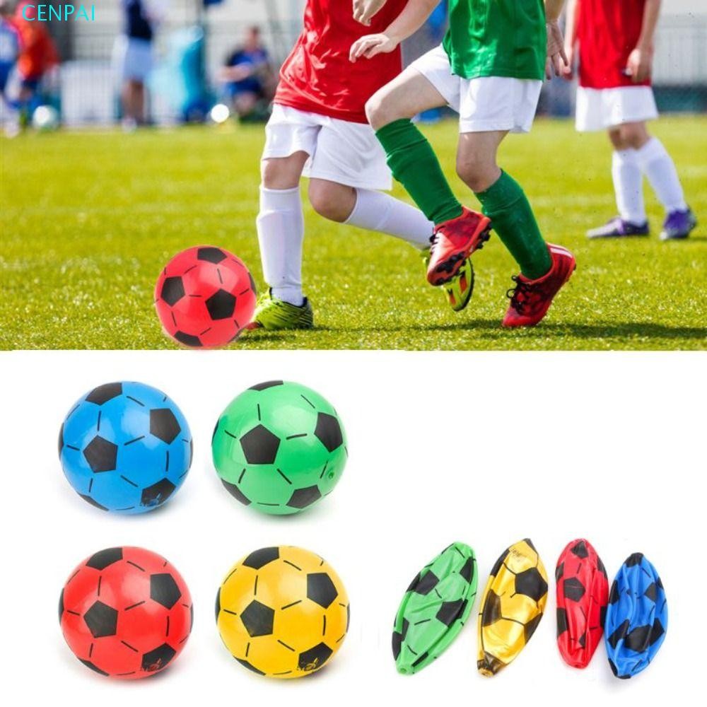 CENPAI PVC Football Elastic Balls, 22cm Inflatable Inflatable Soccer ...