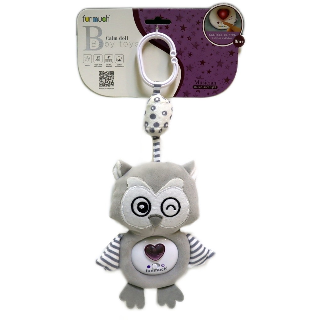 Calm Doll Baby Soothing toys (Grey owl) | Shopee Philippines