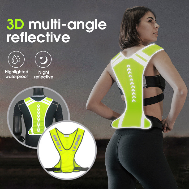 Reflective Vest Running Safety Vest Jogging Bike Motorcycle Night High ...