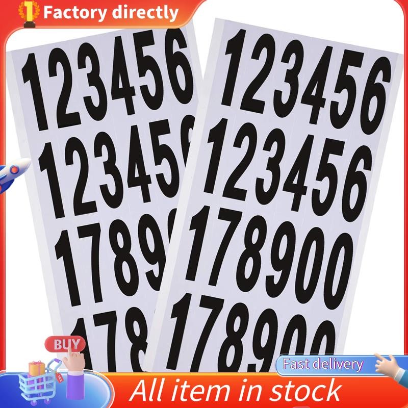 In stock-10 Digital Stickers Mailbox Numbers Self-Adhesive Vinyl ...