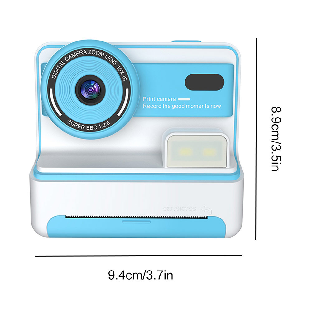 Kids Mini Instant Print Camera Dual Lens Digital Camera with 3 Rolls ...
