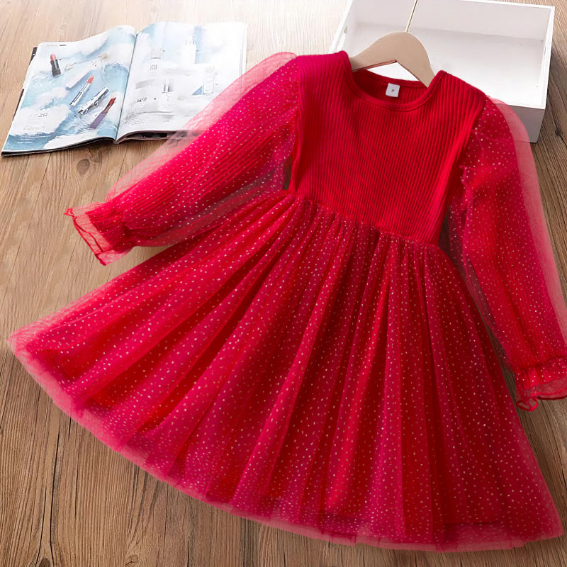 Girls Sequin Tulle Dress CHEEREAM Little Girls Ruffle Sleeve Summer Dresses  Crew Neck Layered Flowy Midi Casual Dress With Pockets Size 6 15 Years  Purple 6 Years Girls White Christmas Dress