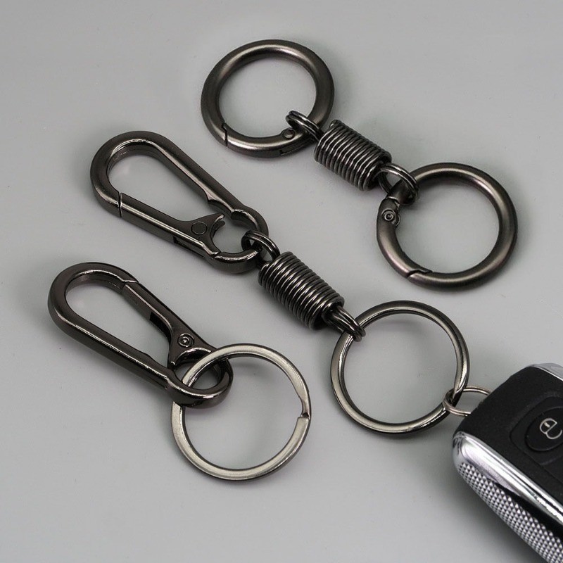 1pcs Anti-lost Spring Keychain Metal Climbing Hook Keyring Backpack Car ...