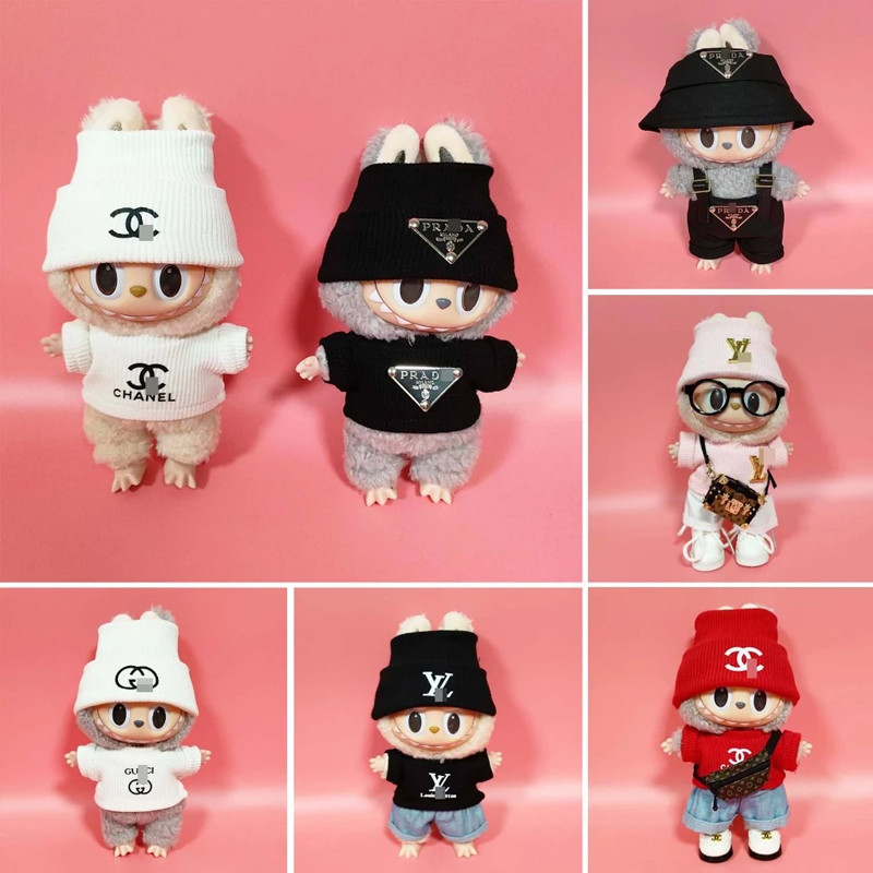 Labubu Clothing 17cm Labubu V1 and Labubu V2 Doll Accessories | Shopee ...