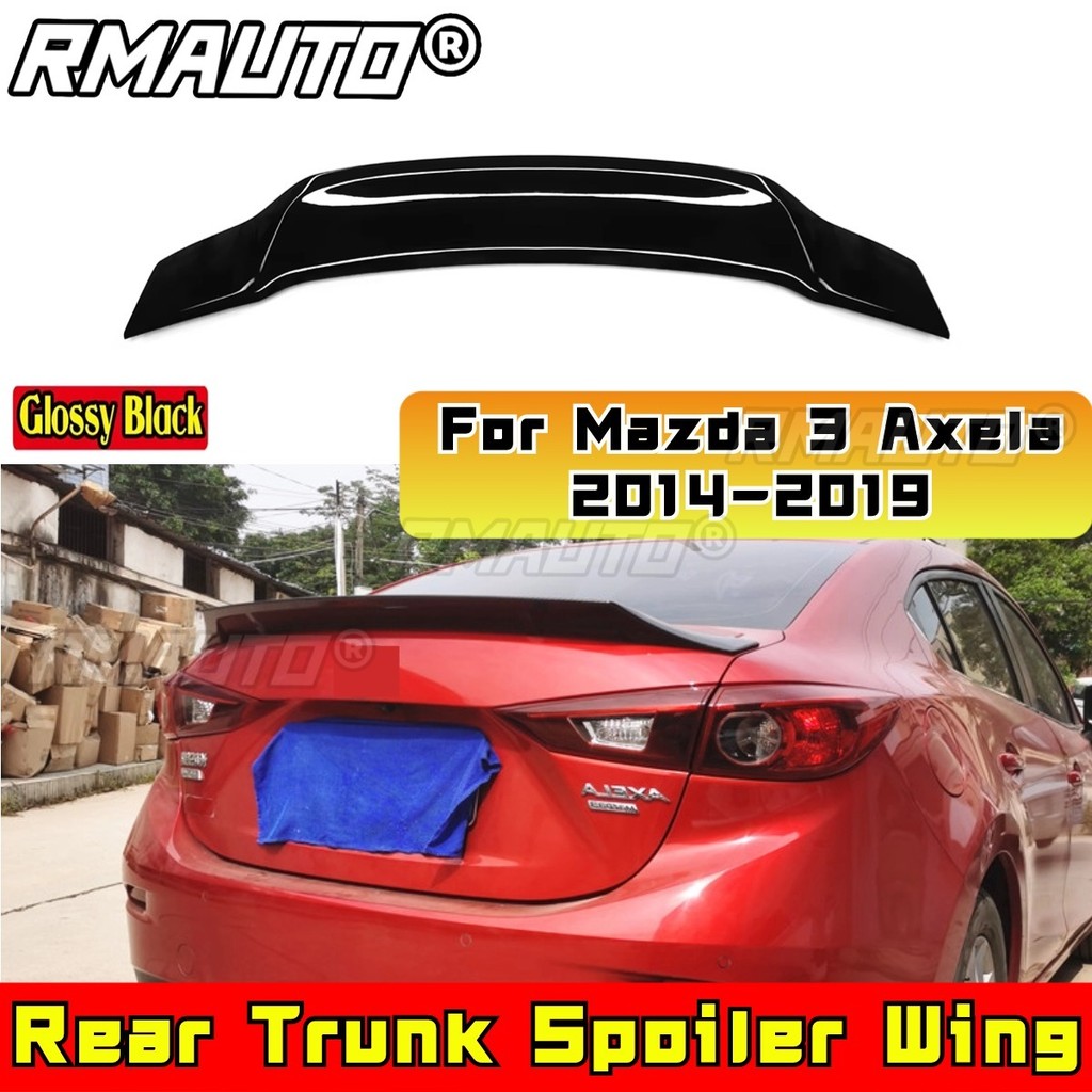 For Mazda 3 Axela 2014-2019 Rear Trunk Spoiler Wing Rear Trunk Spoiler ...
