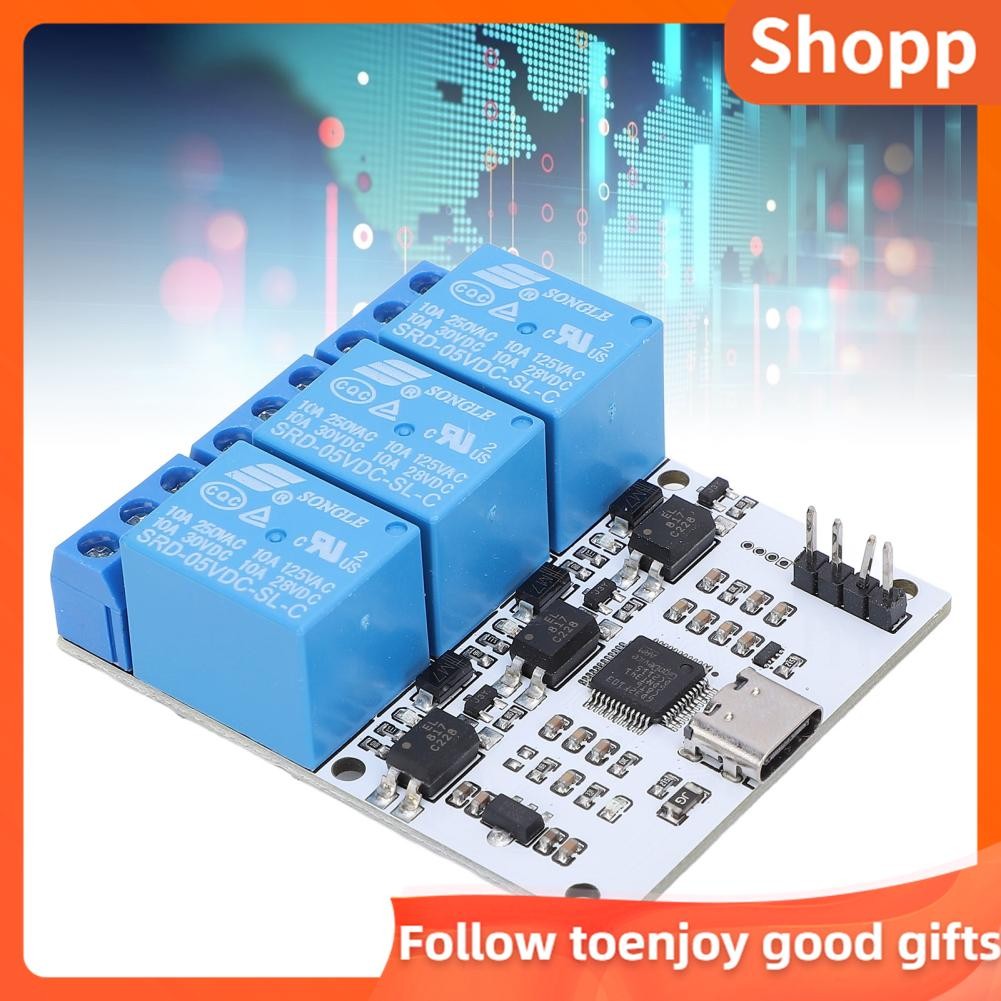 Shopp USB Relay Module 115200bps Baud Rate Overcurrent Optocoupler ...