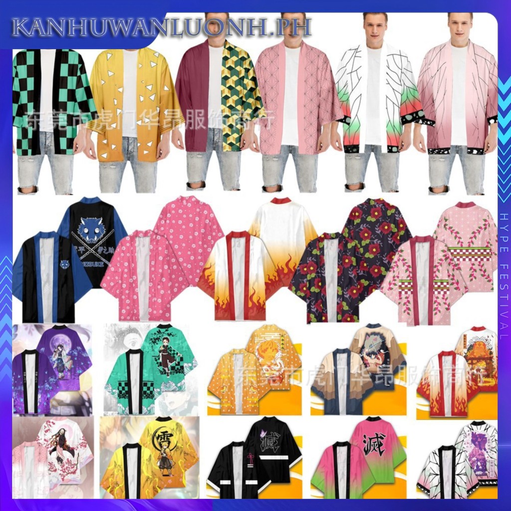 Demon Slayer Iguro Obanai Style 3D Printing Japanese Kimono Haori ...