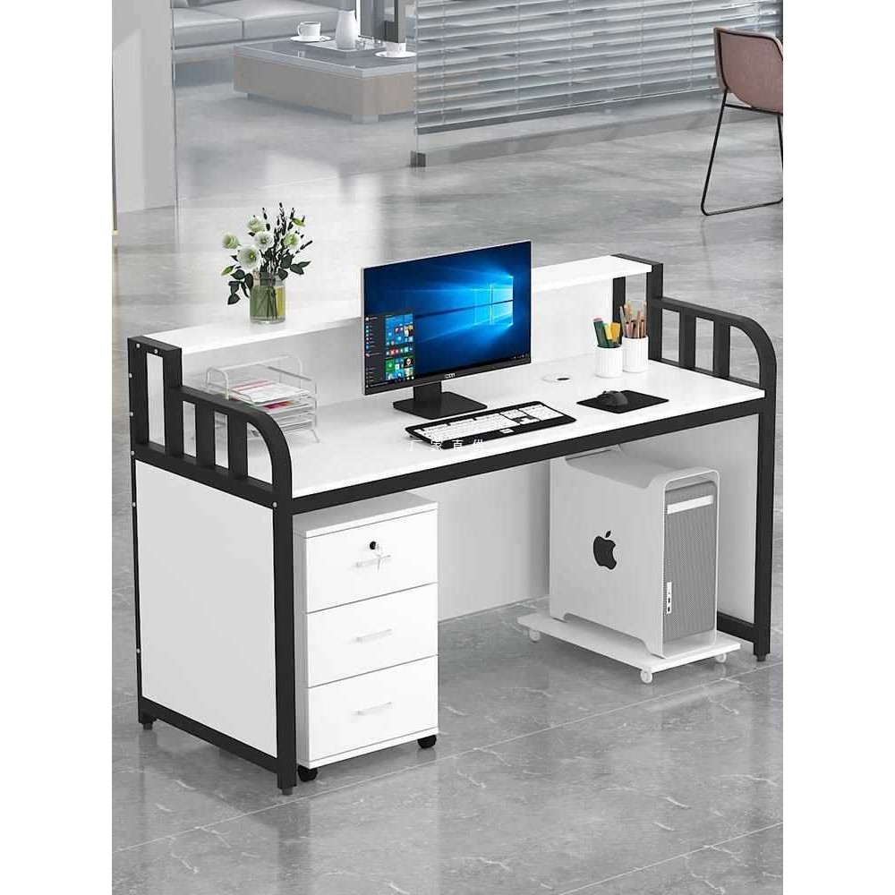 Desk Single Double Screen Staff Table Simple Modern Computer Desk ...