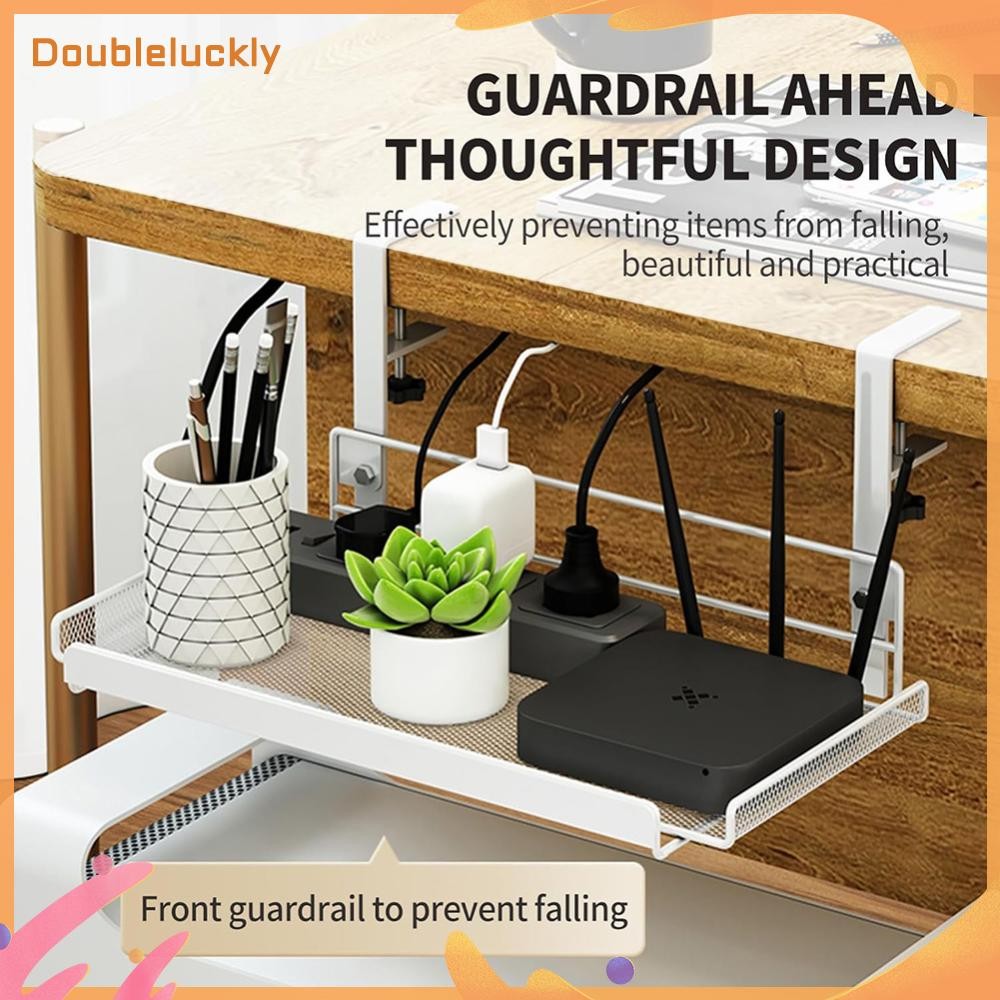 Upgrade Under Table Storage Rack Cable Management Tray Desk Socket ...