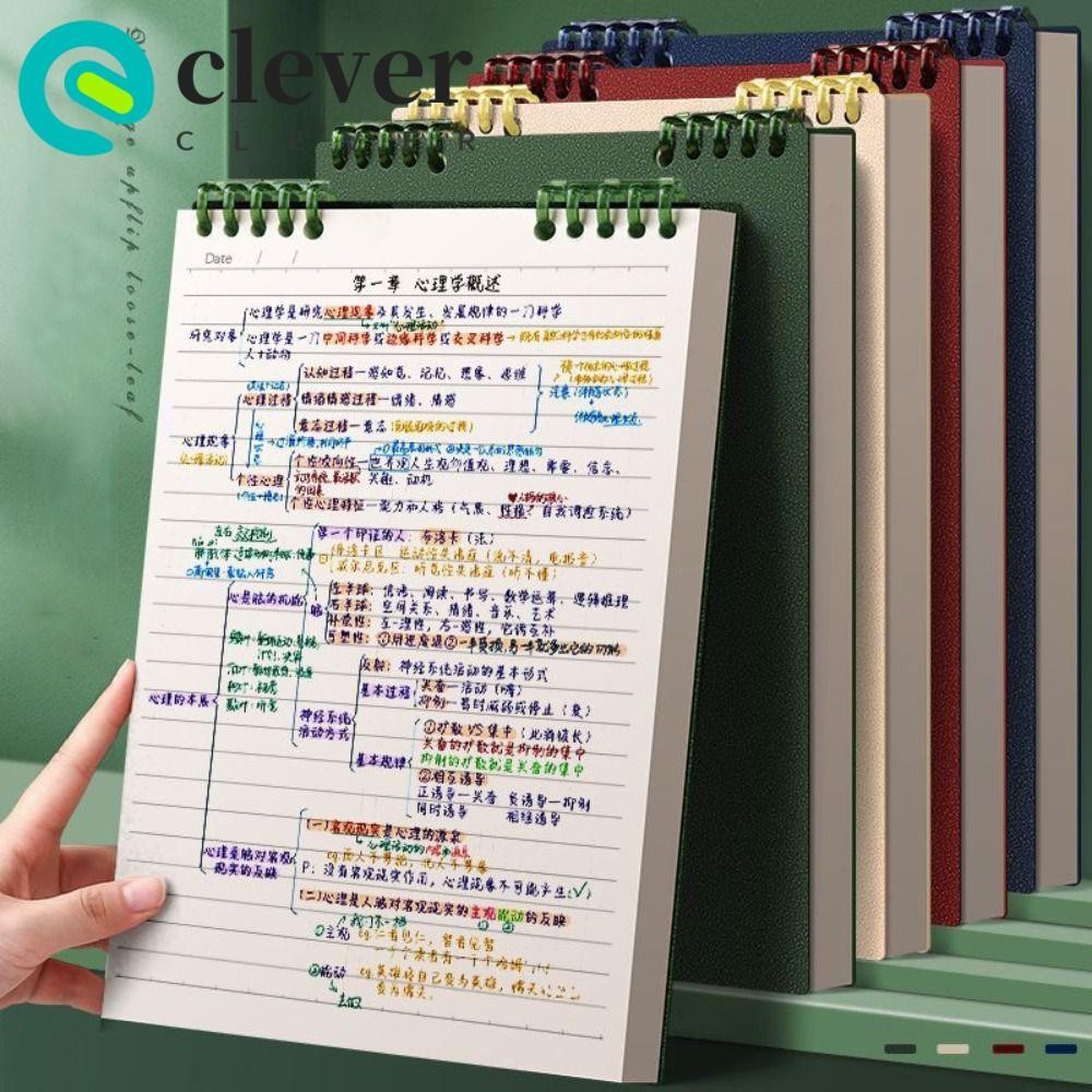 CLEVER 60Sheets/Book Loose-leaf Notebook, A5 Detachable Notepad ...