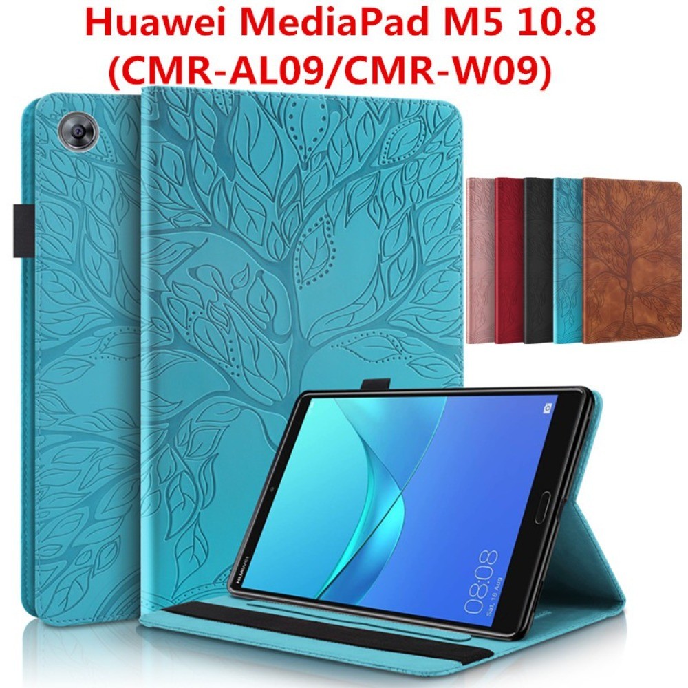 TEDTIKJT Coque Housse Pour Huawei MediaPad M5 / M5 Pro 10.8" 2018 (CMR-AL09/W09) - Motif Chat, Cuir PU, Fonction Support