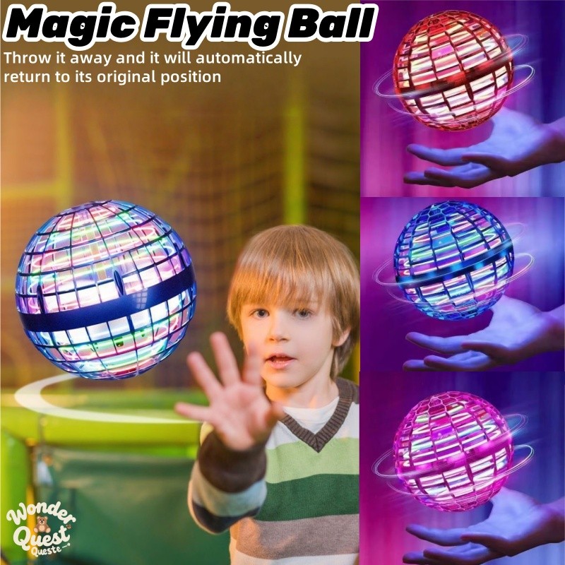 Flynova Pro Flying Ball Hand Controlled Rotating Magic Ball Toy ...