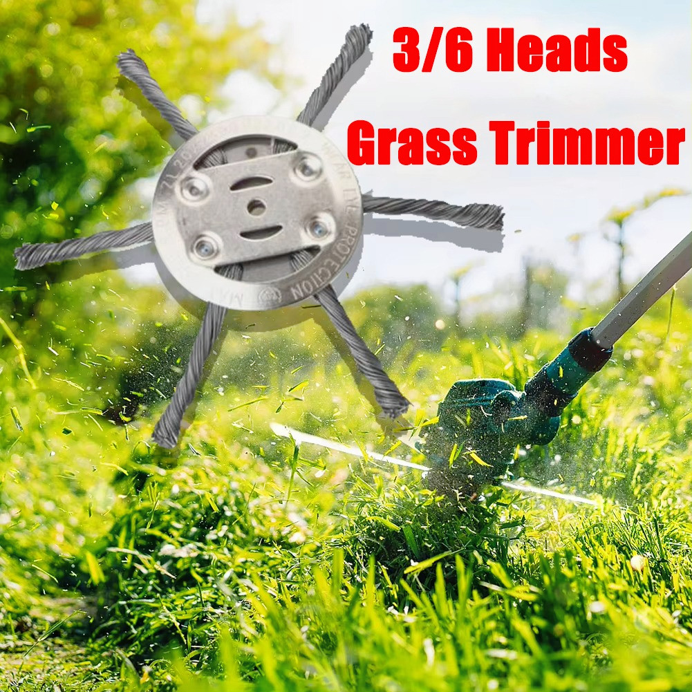 Steel Wire Grass Trimmer Heads Professional Weed Eater Blades Steel ...