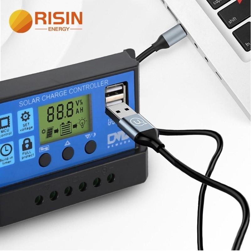 Solar Charge Controller 10A 20A 30A 12V 24V PWM PV Power Controller ...