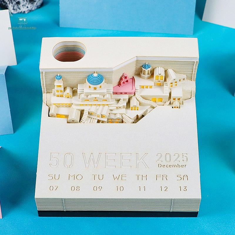 Familiesandwind> Castle Desk Calendar With LED Lights 2025 Calendar ...