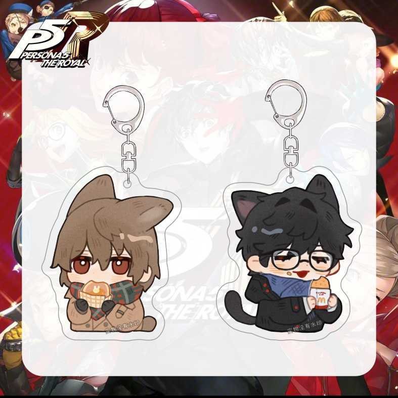 Persona Winter Series Anime Keychain Women Amamiya Ren Key Chain Man ...