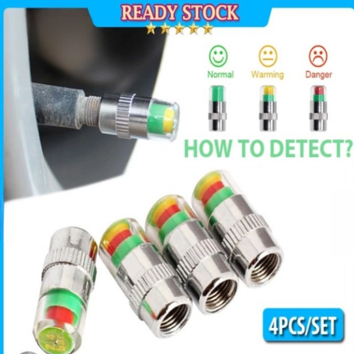 【Accurate Monitoring】4pcs Car Tire Tyre Alert air Pressure Gauge/4 Pcs ...