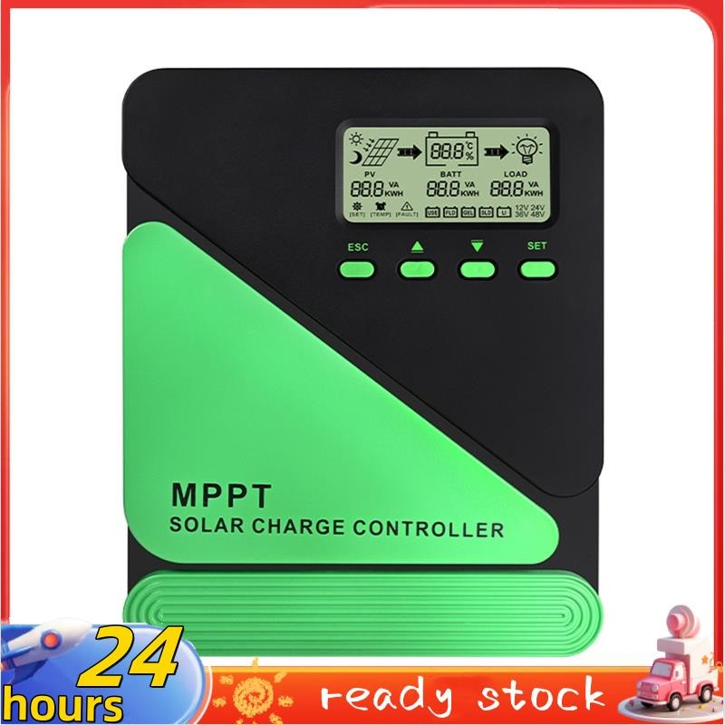 Controller Solare MPPT 100A - Regolatore Carica 12V/24V Con Doppio USB, Per Batterie Gel E Sigillate - Foto 1
