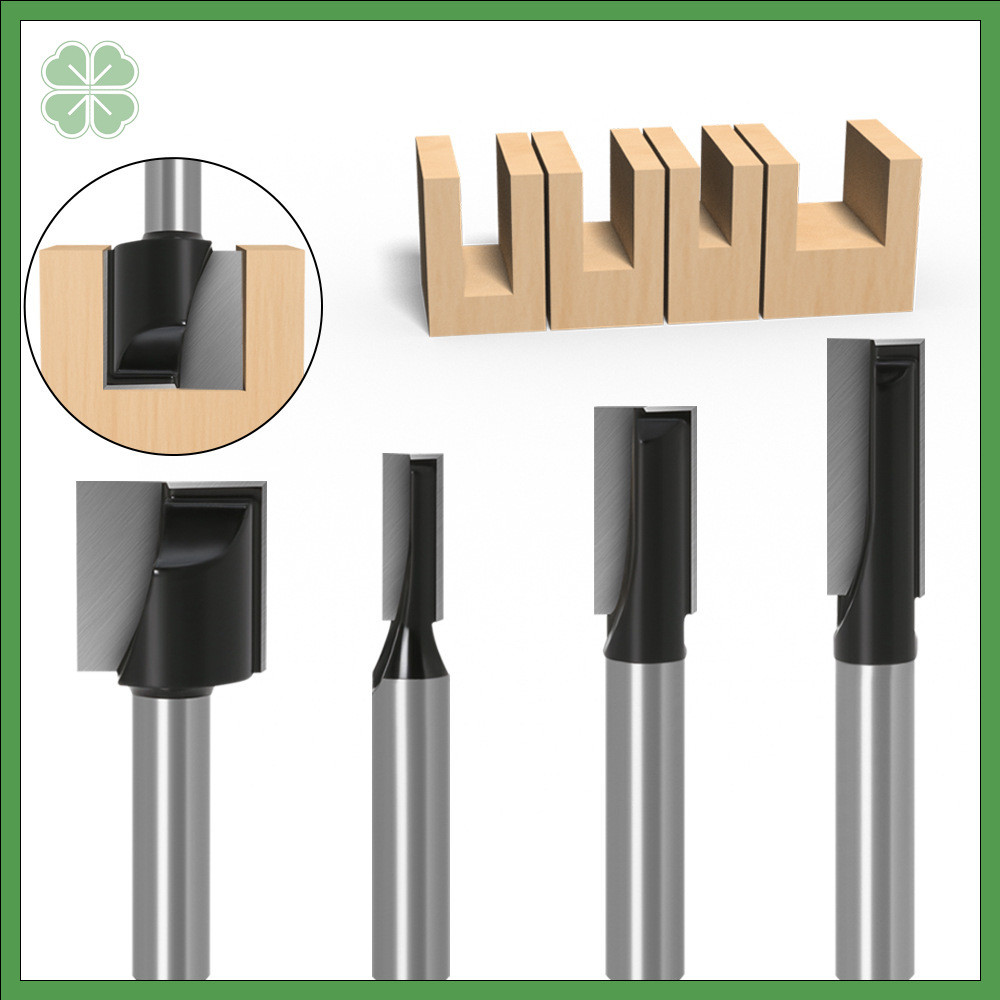 8mm Bottom Cleaning Router Bit Set, J8 Shank Slotting Tool for Wood ...
