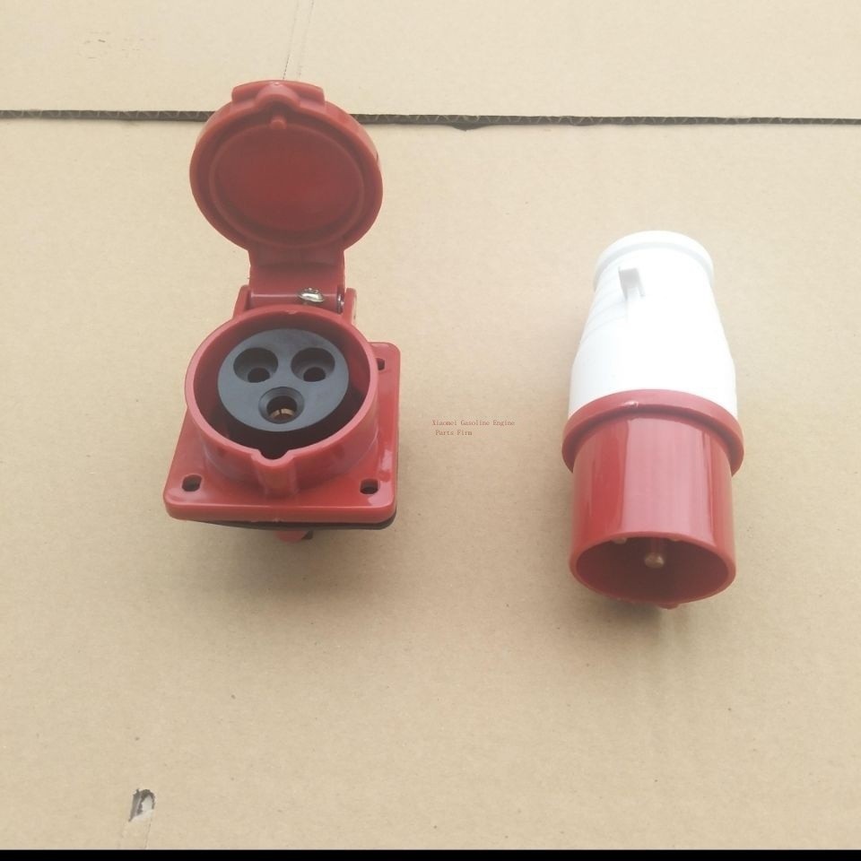 Gasoline generator accessories three-phase plug five-hole socket ...