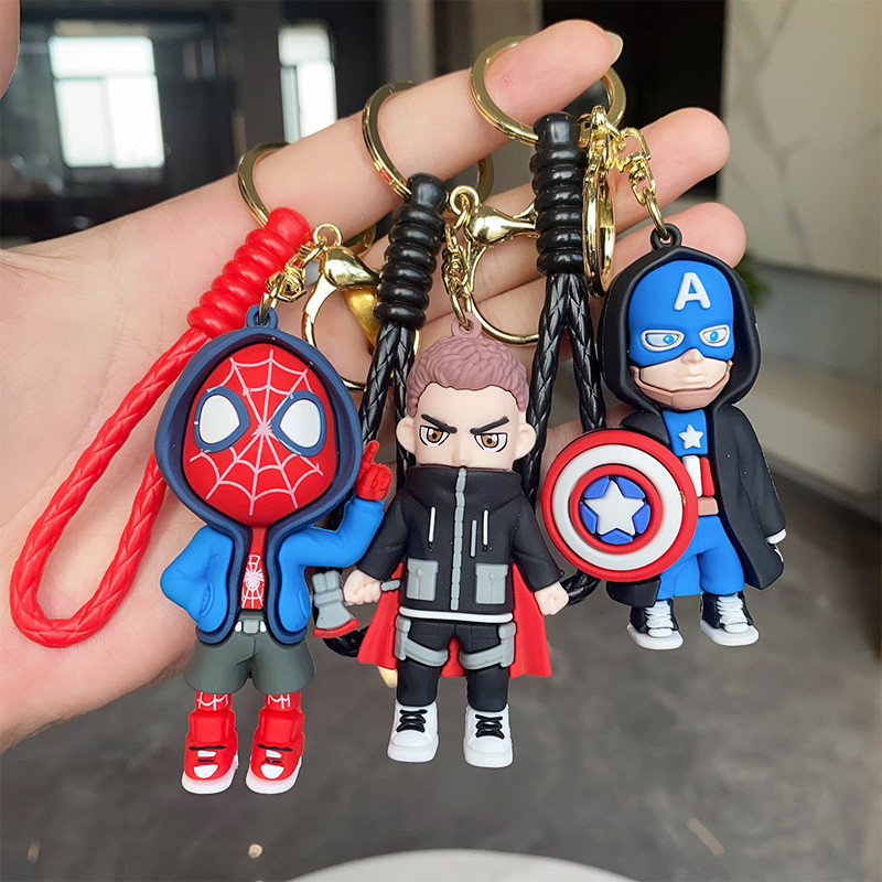 Cartoon Cartoon Anime Avengers Keychain Marvel Character Model Mystery ...