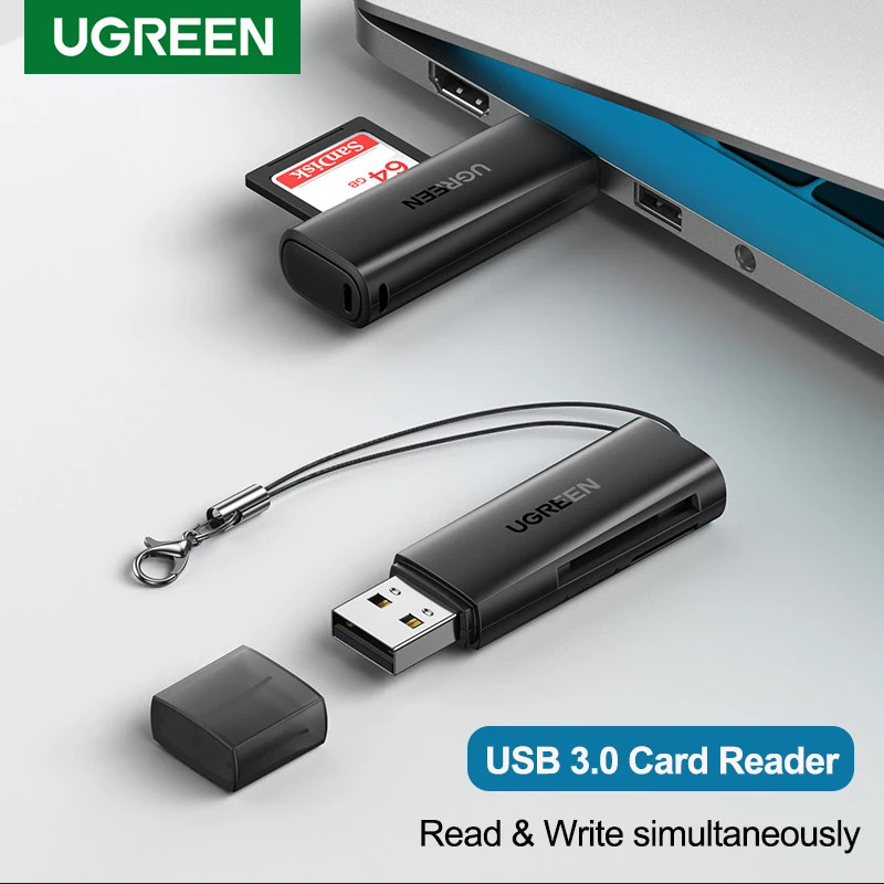 Ugreen Usb Card Reader Usb to SD Micro SD TF Card Reader For Computer 2 ...