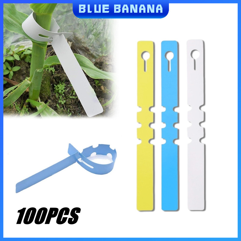 100pcs Tree Label Strips Plastic Plant Hanging Tags Wrap Around ...