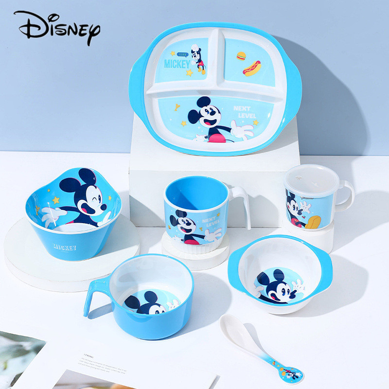 Adorable Disney Mickey Cartoon Melamine Tableware Set for Kids Boys ...