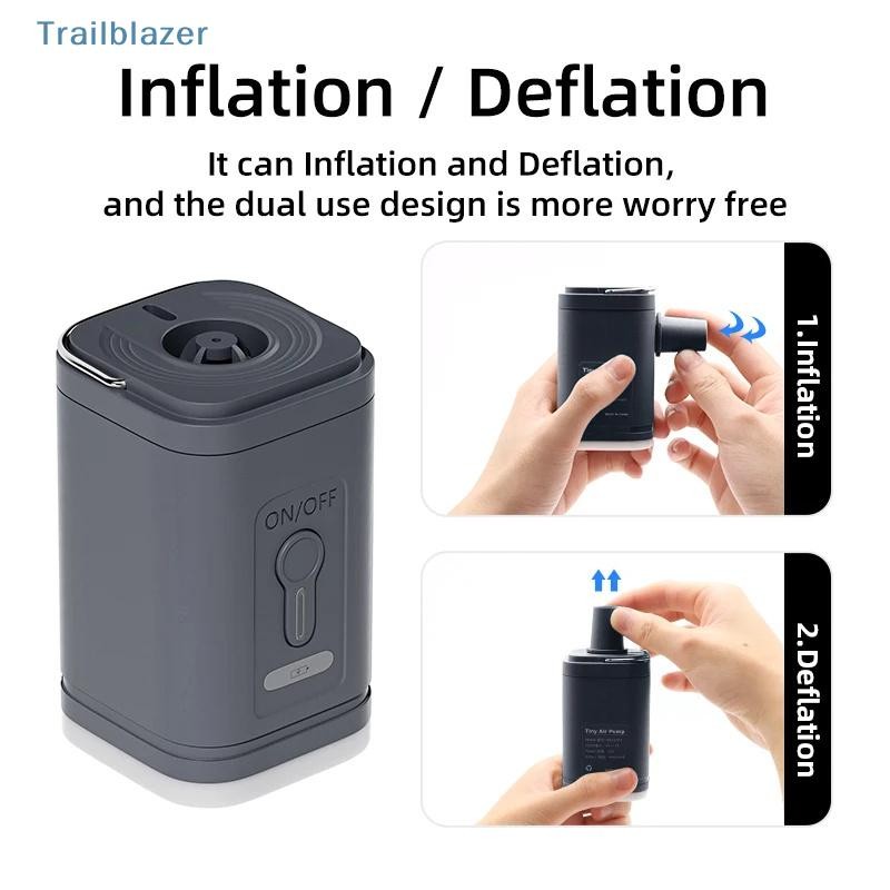 TBPH Electric Air Pump Portable Wireless Air Compressor Inflator ...