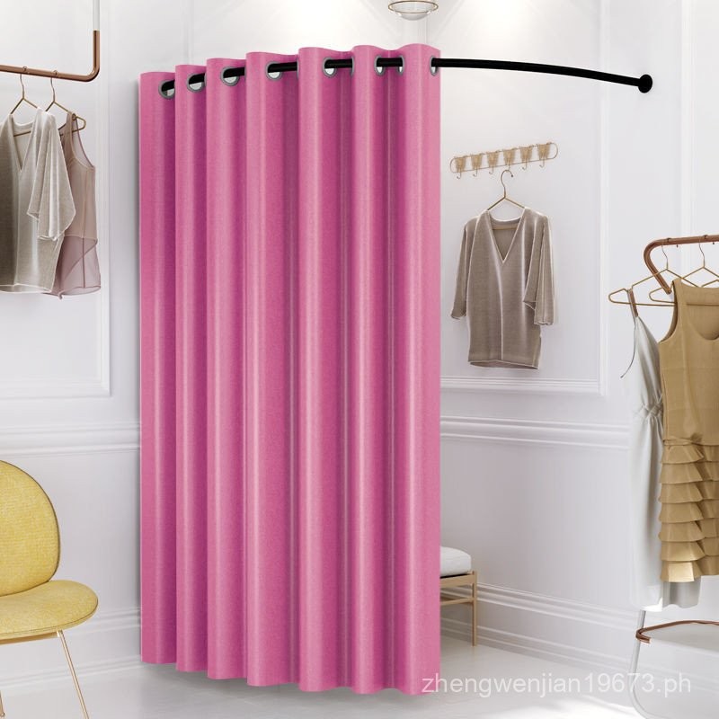 Clothing Store Display Rack Simple Fitting Room Curtain Portable ...