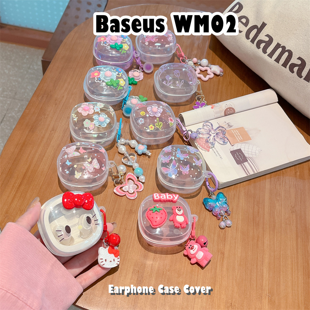For Baseus WM02 Case Casing Soft Silicone Earphone Case DIY Cartoon ...