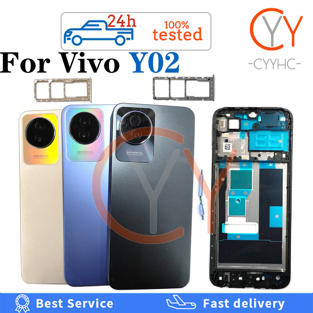 For VIVO Y02 / Y02A / Y02T v2254 v2252 back cover Battery Housingr ...
