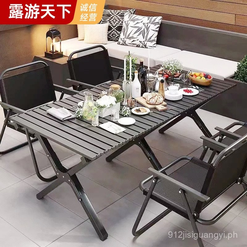 Outdoor Folding Table Camping Equipment Portable Kermit Chair Egg Roll