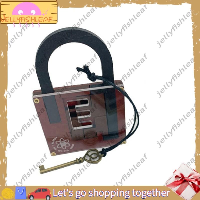 【jellyfishleaf】High Difficulty Level IQ Lock Puzzle Classic Wooden